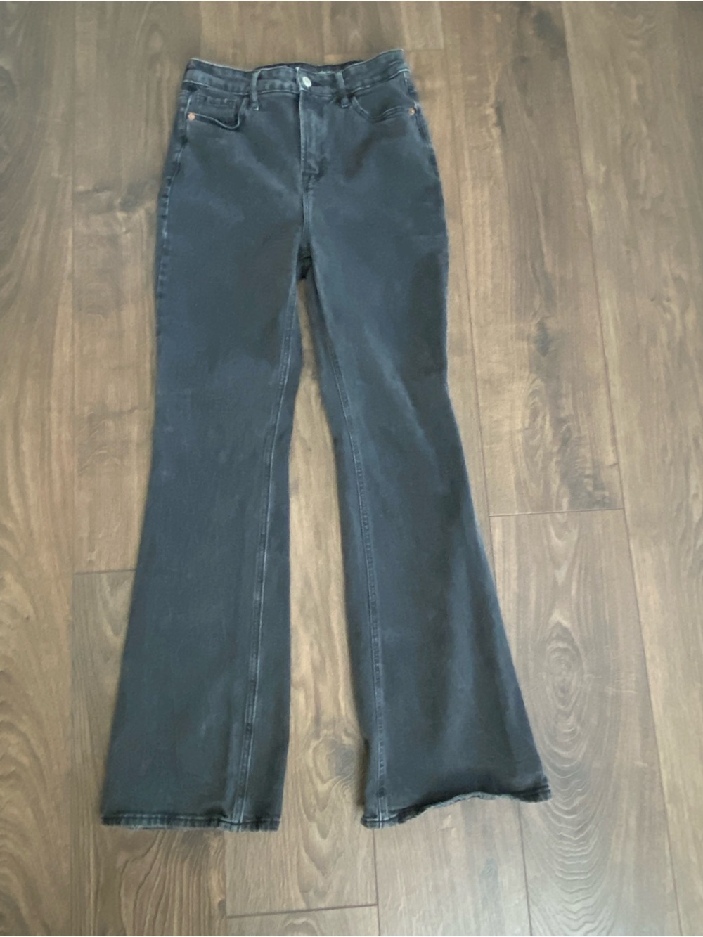 Old Navy Women's Charcoal Flared Jeans